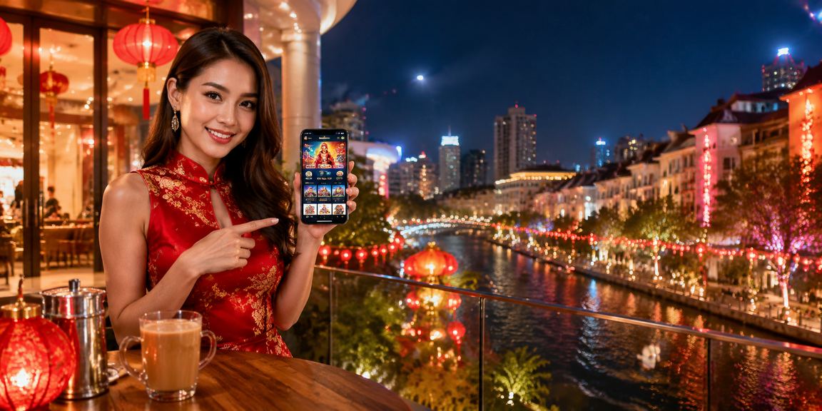 Aplikasi kasino mudah alih Melaka dipaparkan pada skrin telefon pintar