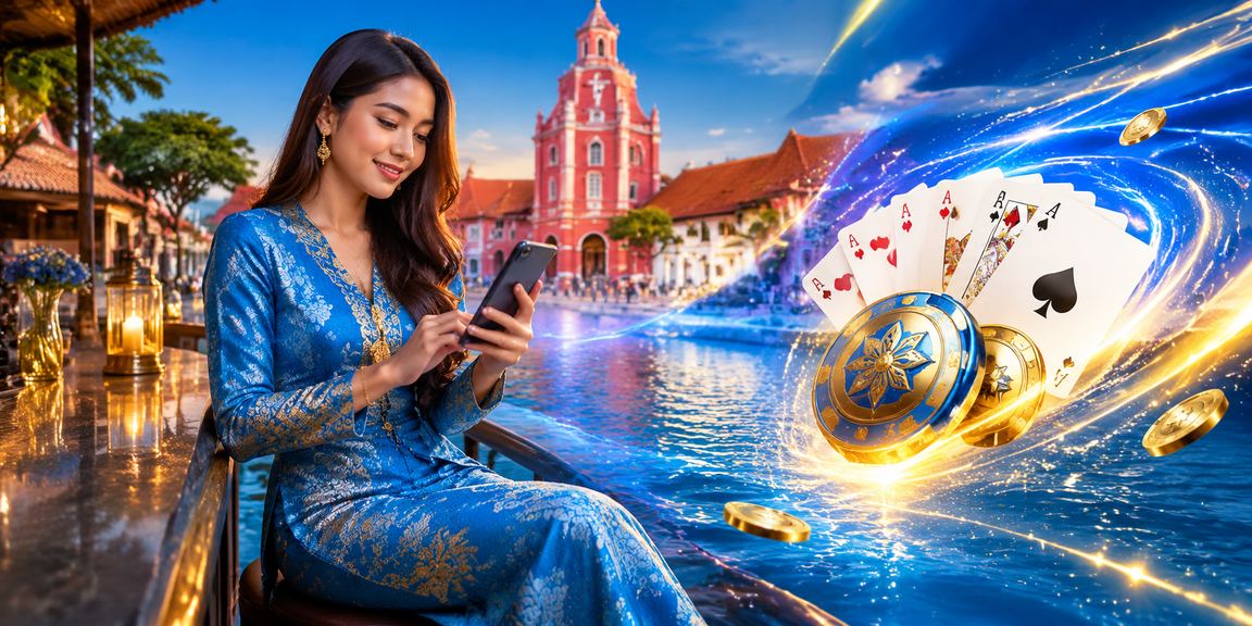 Pemain berbaju kurung Melaka menikmati permainan kasino langsung secara mudah alih