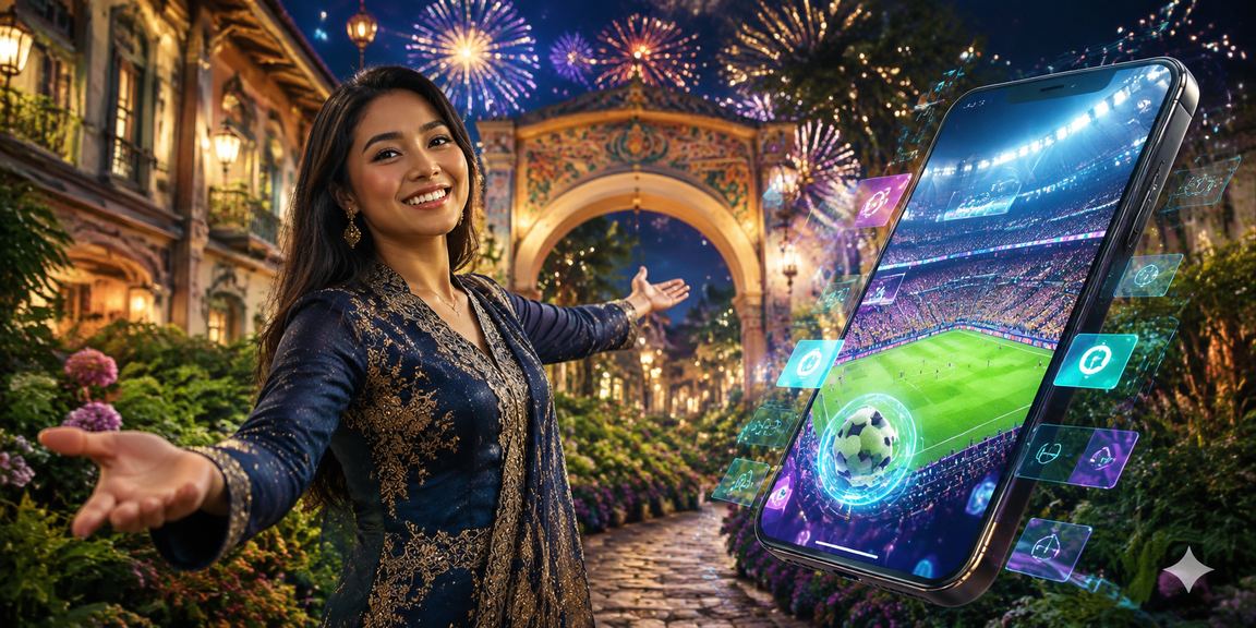 Suasana perayaan Hari Raya Malaysia dengan promosi pertaruhan meriah di platform